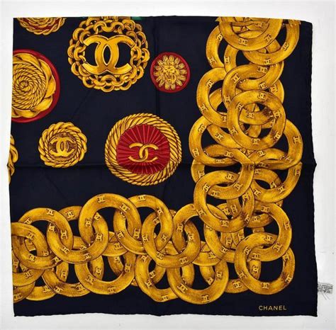 chanel scarpa oro|Chanel silk scarf.